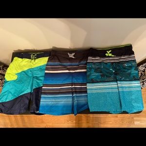 3 pairs boys bathing suits